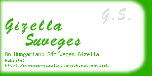 gizella suveges business card
